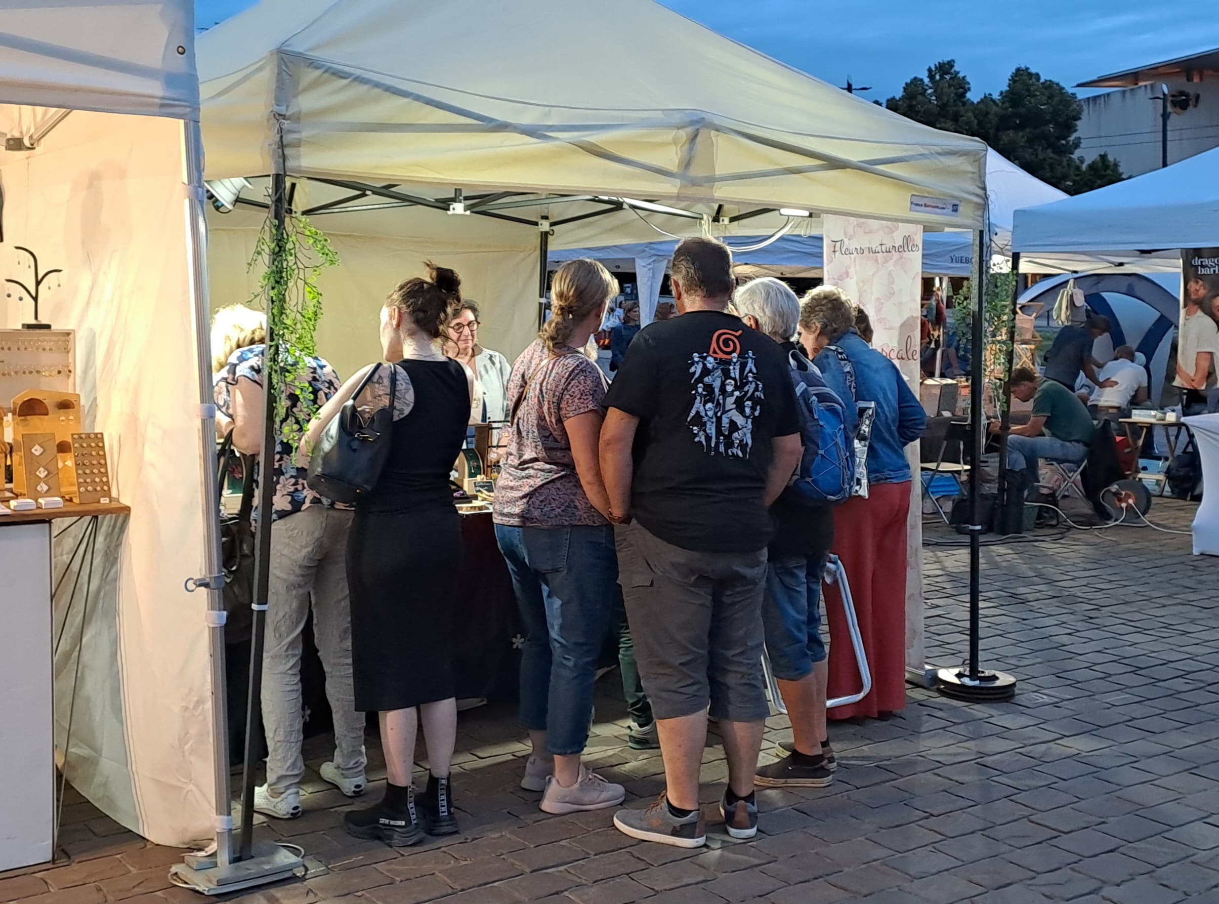 Le stand lors d'un marché de créateurs